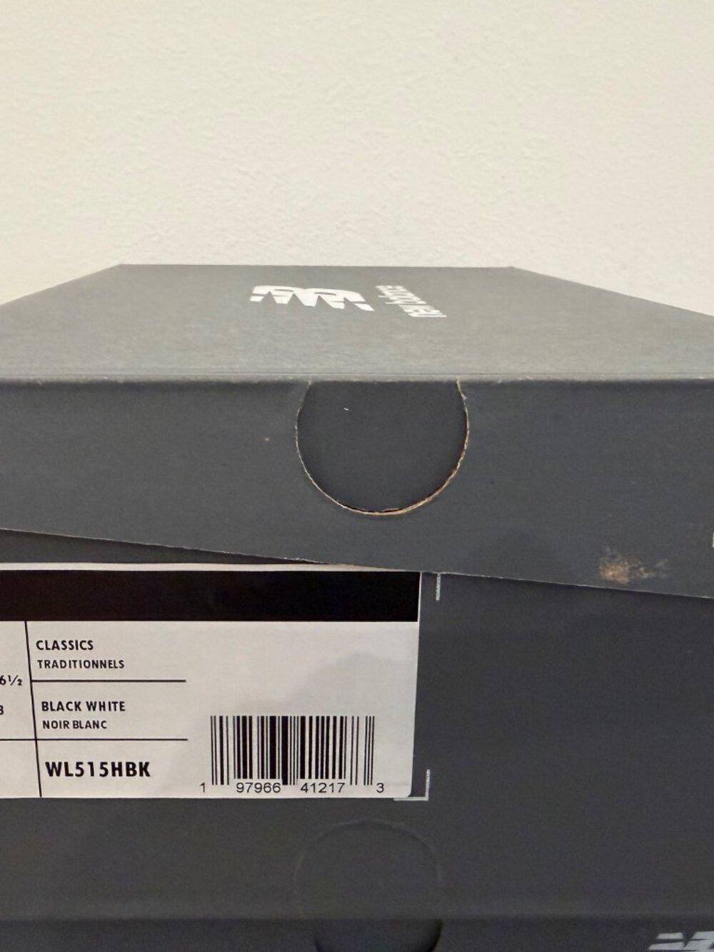NEW BALANCE 515H Athletic Shoes Women's Size 6 Black White WL515HBK NEW IN BOX - Picture 6 of 6